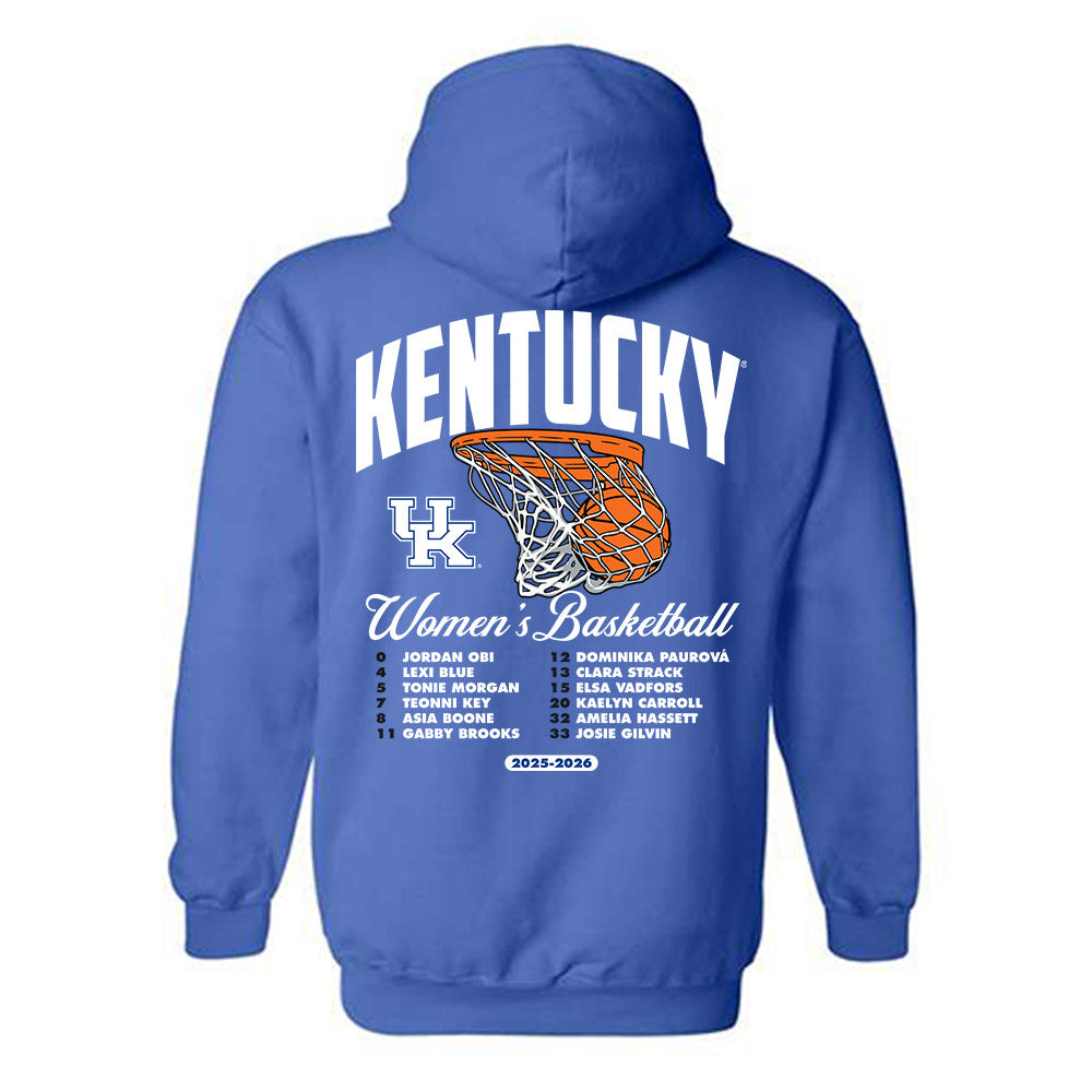 Kentucky - NCAA Women's Basketball : - 25-26 Roster Hooded Sweatshirt-1