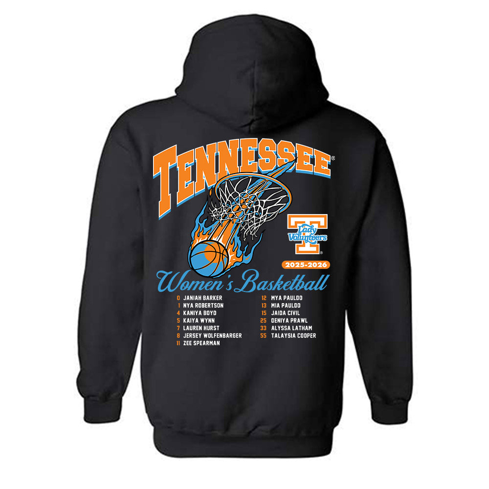 Tennessee - NCAA Women's Basketball : - 25-26 Roster Hooded Sweatshirt-1