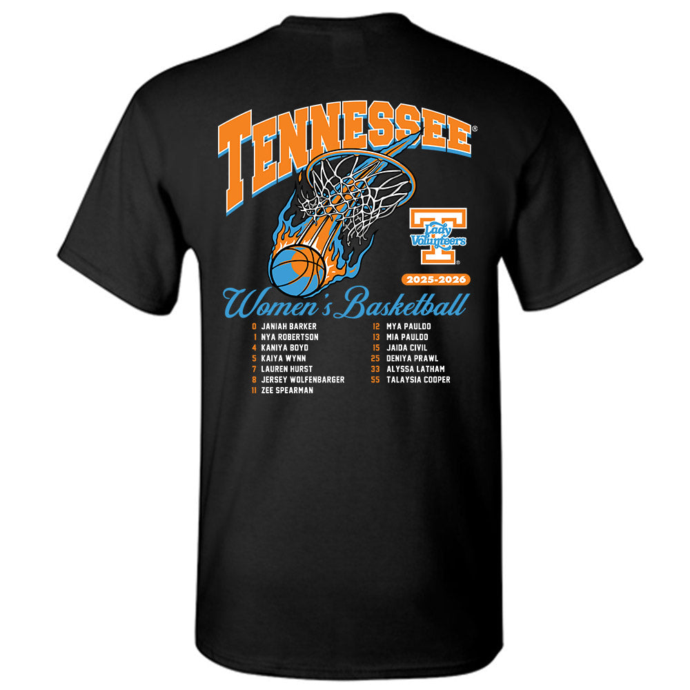 Tennessee - NCAA Women's Basketball : - 25-26 Roster T-Shirt-1