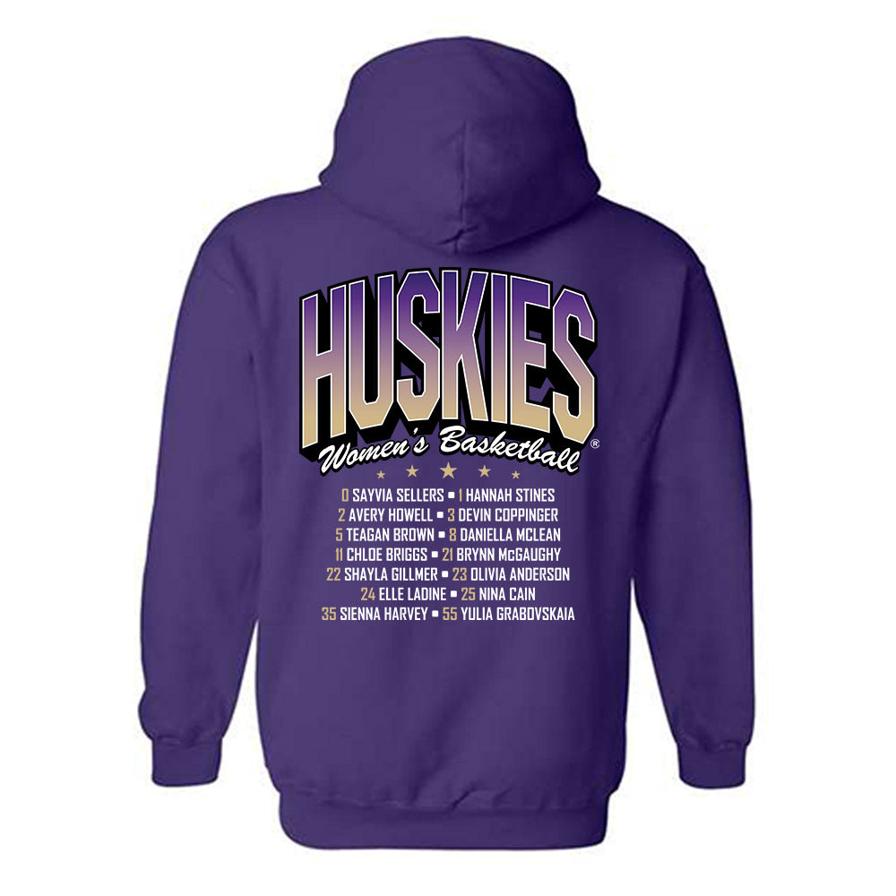 Washington - NCAA Women's Basketball : - 25-26 Roster Hooded Sweatshirt-1