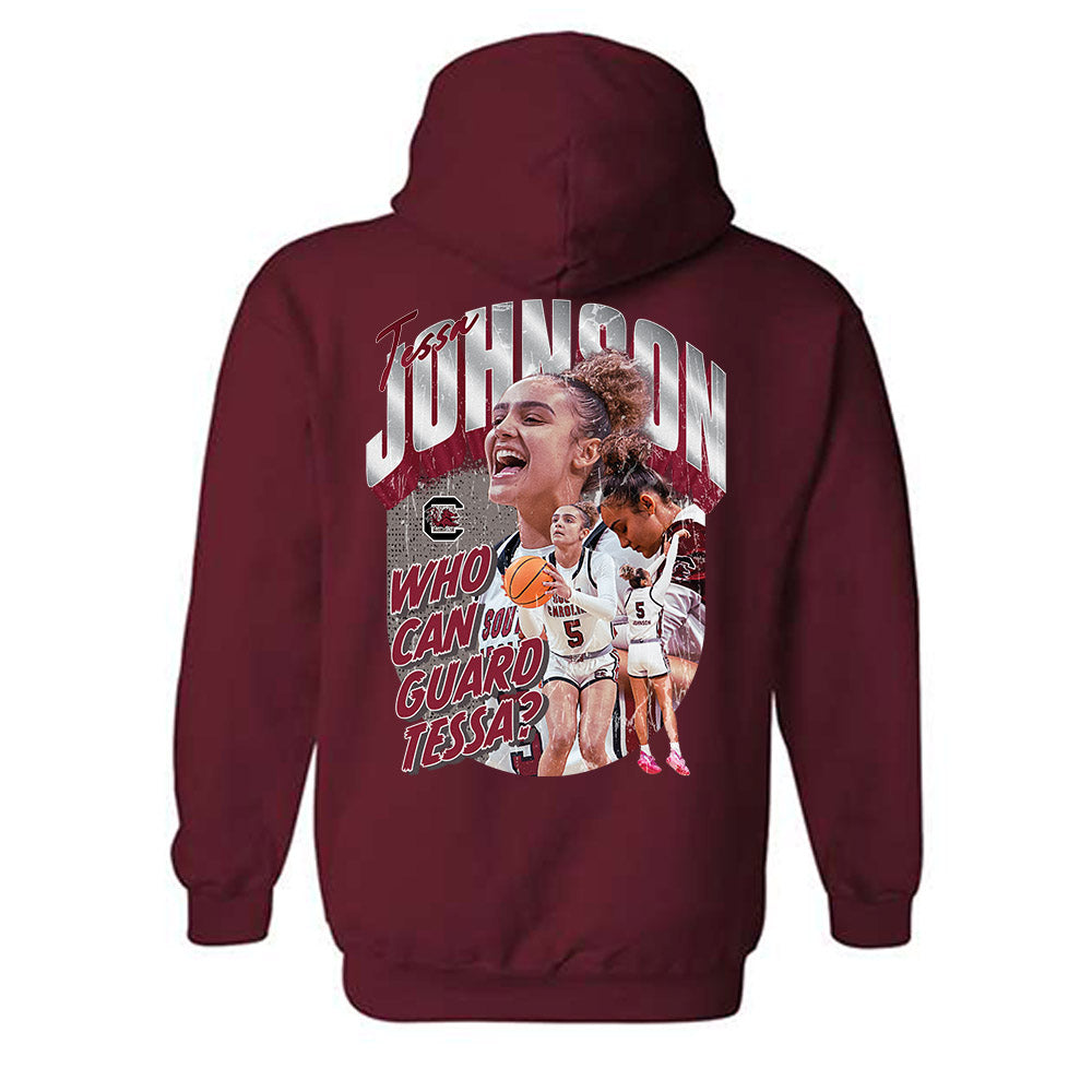 South Carolina - NCAA Women's Basketball : Tessa Johnson - Unguardable Hooded Sweatshirt-1