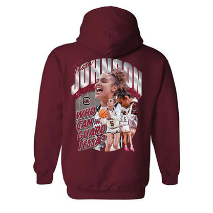 South Carolina - NCAA Women's Basketball : Tessa Johnson - Unguardable Hooded Sweatshirt-1