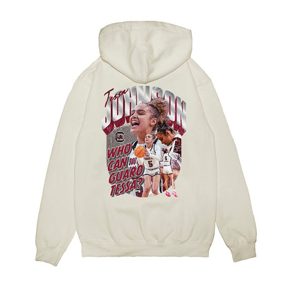 South Carolina - NCAA Women's Basketball : Tessa Johnson - Unguardable Premium Hooded Sweatshirt-1