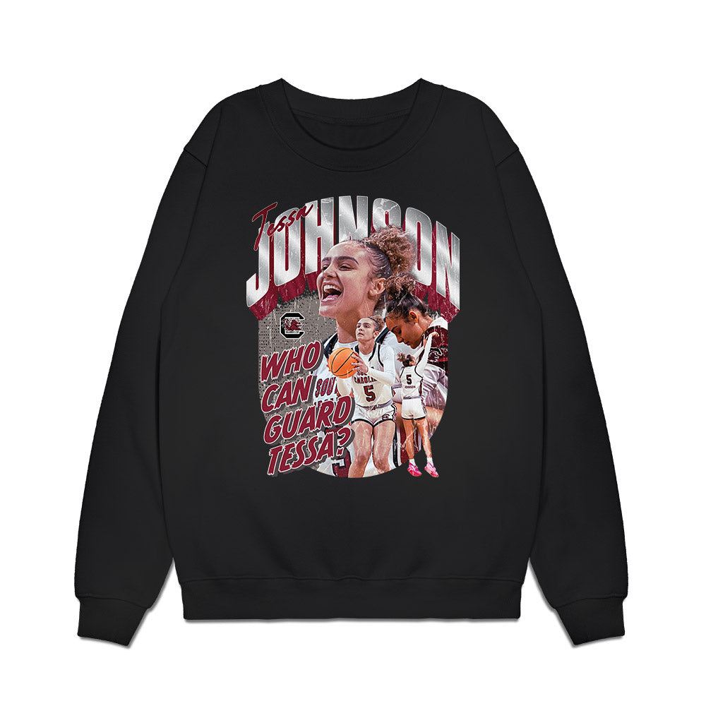 South Carolina - NCAA Women's Basketball : Tessa Johnson - Unguardable Premium Crewneck Sweatshirt-0