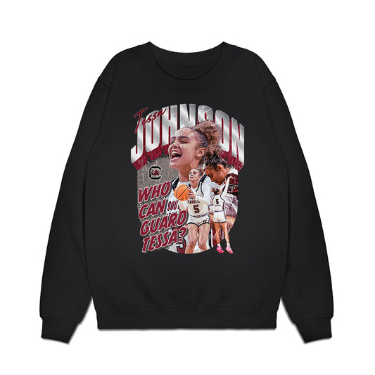 South Carolina - NCAA Women's Basketball : Tessa Johnson - Unguardable Premium Crewneck Sweatshirt-0