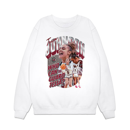 South Carolina - NCAA Women's Basketball : Tessa Johnson - Unguardable Premium Crewneck Sweatshirt-0