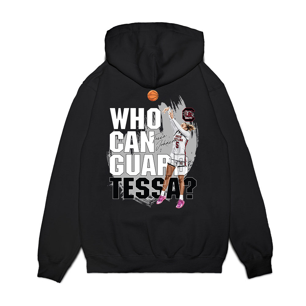South Carolina - NCAA Women's Basketball : Tessa Johnson - Unguardable v2 Premium Hooded Sweatshirt-1