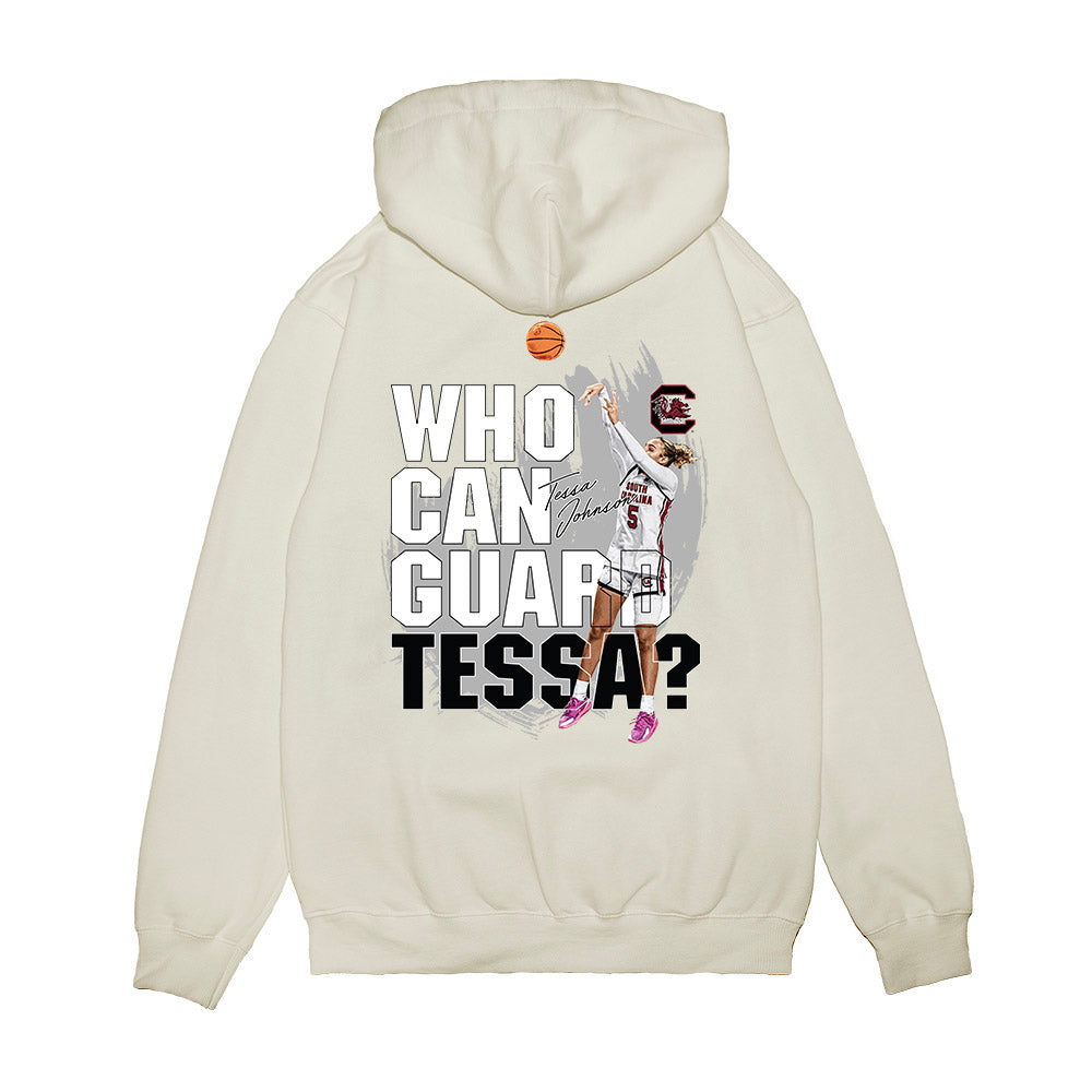 South Carolina - NCAA Women's Basketball : Tessa Johnson - Unguardable v2 Premium Hooded Sweatshirt-1