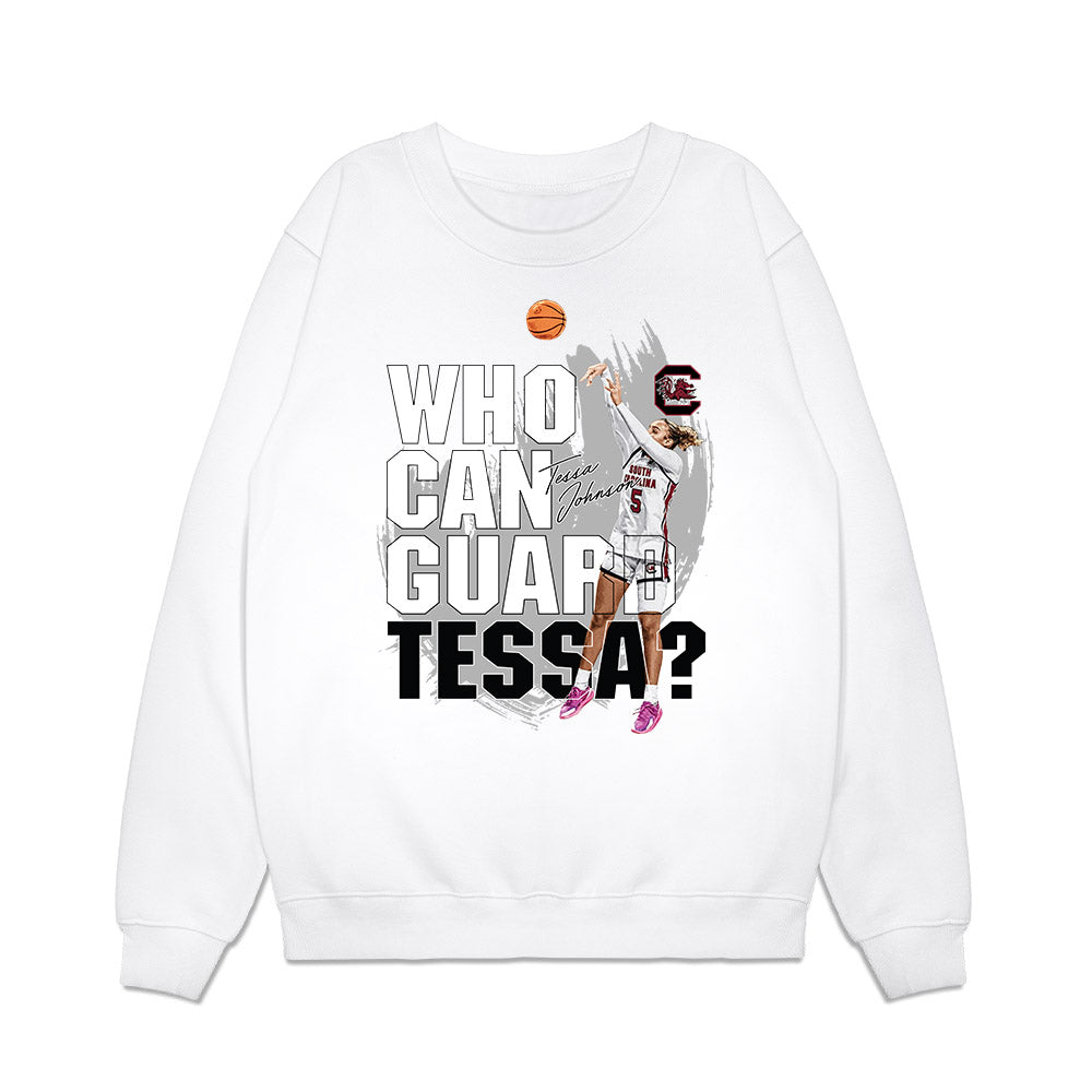 South Carolina - NCAA Women's Basketball : Tessa Johnson - Unguardable Premium Crewneck Sweatshirt-0