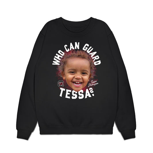 South Carolina - NCAA Women's Basketball : Tessa Johnson - Who Can Guard Tessa? v2 Premium Crewneck Sweatshirt-0