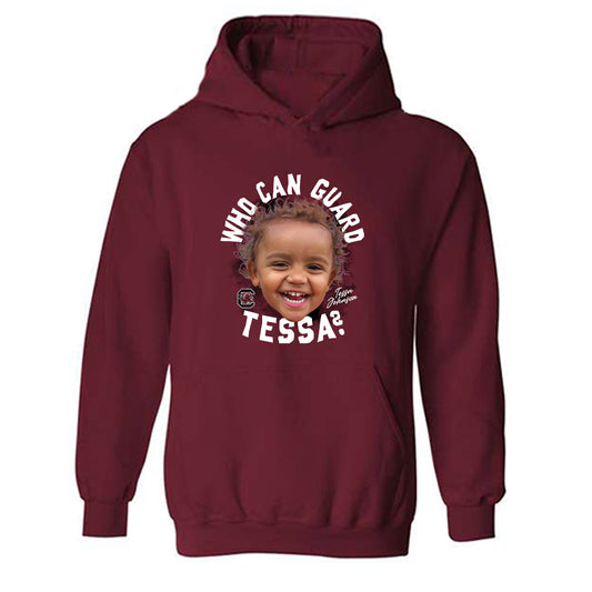 South Carolina - NCAA Women's Basketball : Tessa Johnson - Who Can Guard Tessa? Hooded Sweatshirt-0