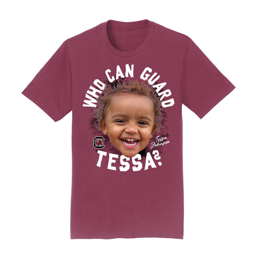 South Carolina - NCAA Women's Basketball : Tessa Johnson - Who Can Guard Tessa? T-Shirt-0