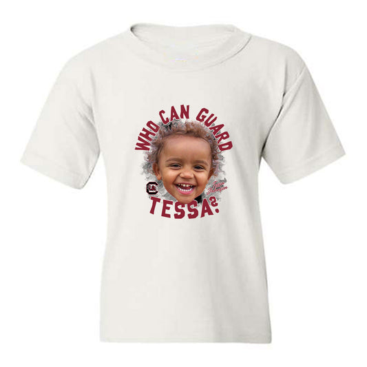 South Carolina - NCAA Women's Basketball : Tessa Johnson - Who Can Guard Tessa? Youth T-Shirt-0