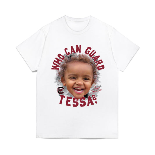 South Carolina - NCAA Women's Basketball : Tessa Johnson - Who Can Guard Tessa? Comfort Colors T-Shirt-0