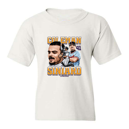 Lipscomb - NCAA Baseball : Coleman Siniard - Collage Youth T-Shirt-0
