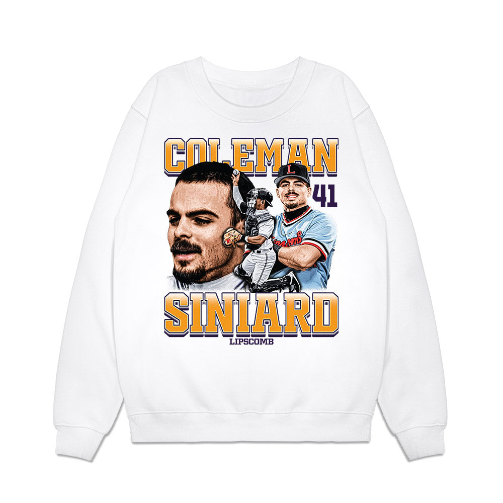 Lipscomb - NCAA Baseball : Coleman Siniard - Collage Premium Crewneck Sweatshirt-0