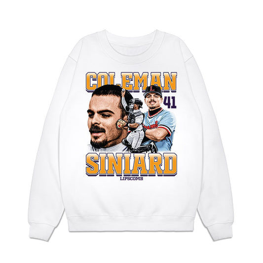 Lipscomb - NCAA Baseball : Coleman Siniard - Collage Premium Crewneck Sweatshirt-0