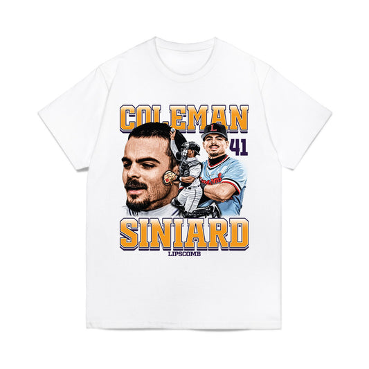 Lipscomb - NCAA Baseball : Coleman Siniard - Collage Comfort Colors T-Shirt-0