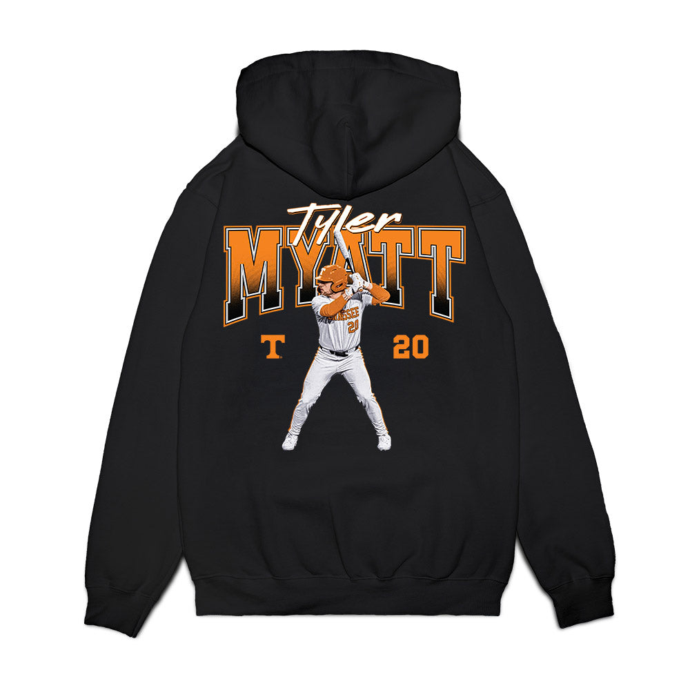 Tennessee - NCAA Baseball : Tyler Myatt - Collage Premium Hooded Sweatshirt-1