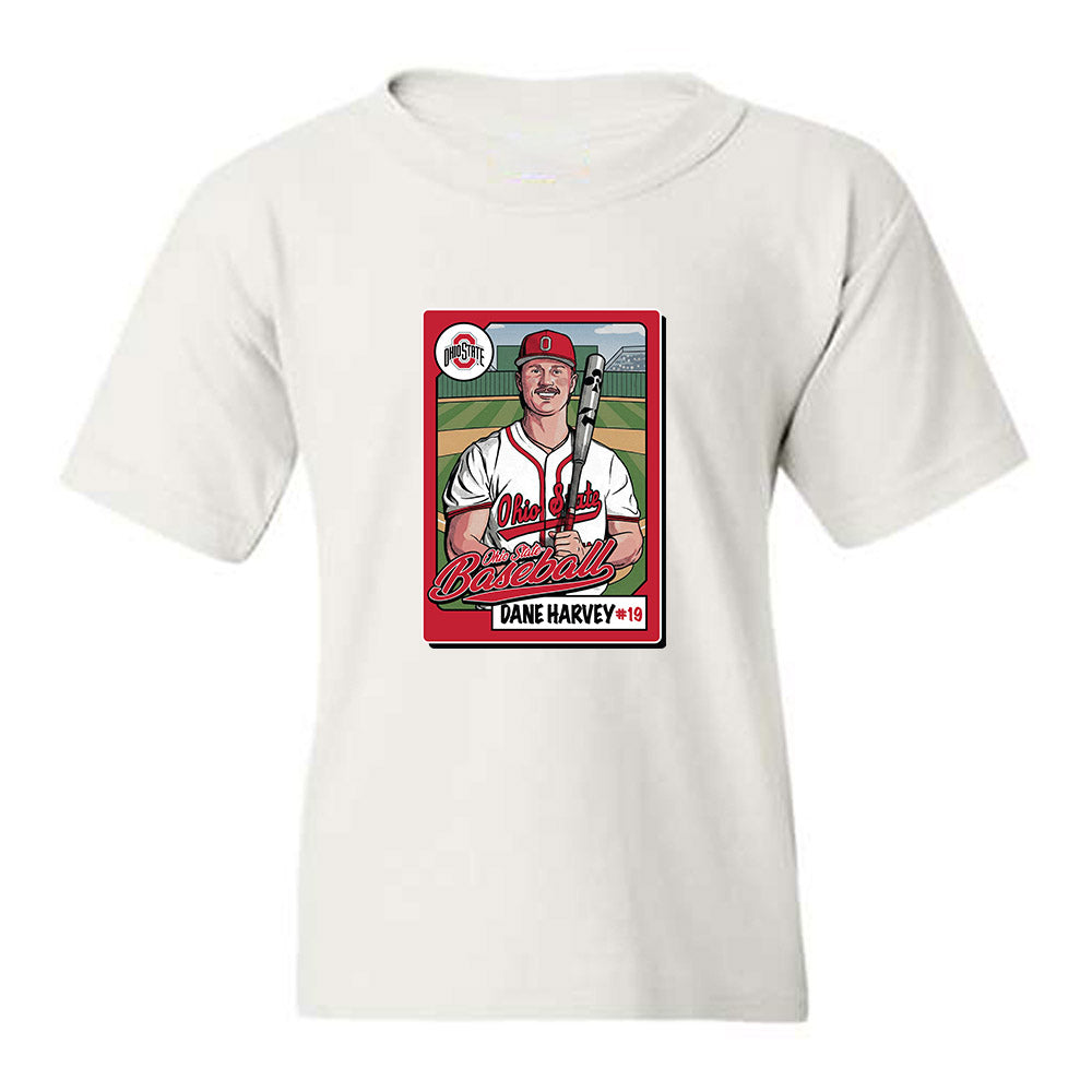 Ohio State - NCAA Baseball : Dane Harvey - Youth T-Shirt-0