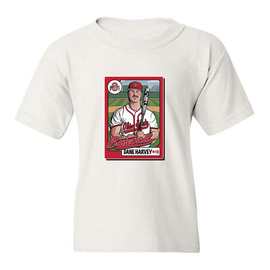 Ohio State - NCAA Baseball : Dane Harvey - Youth T-Shirt-0