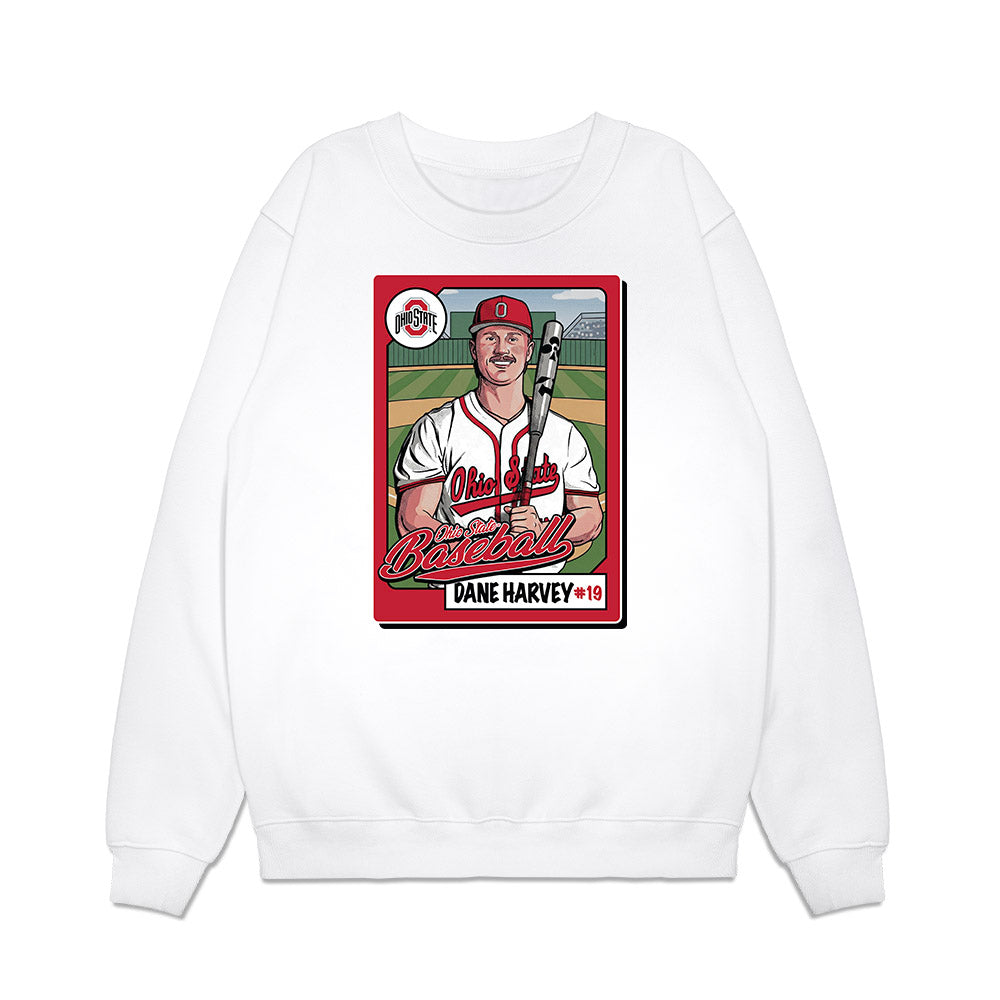 Ohio State - NCAA Baseball : Dane Harvey - Premium Crewneck Sweatshirt-0