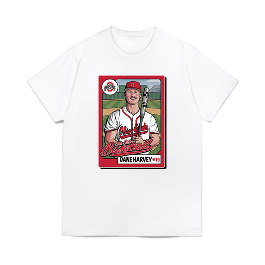 Ohio State - NCAA Baseball : Dane Harvey - Comfort Colors T-Shirt-0