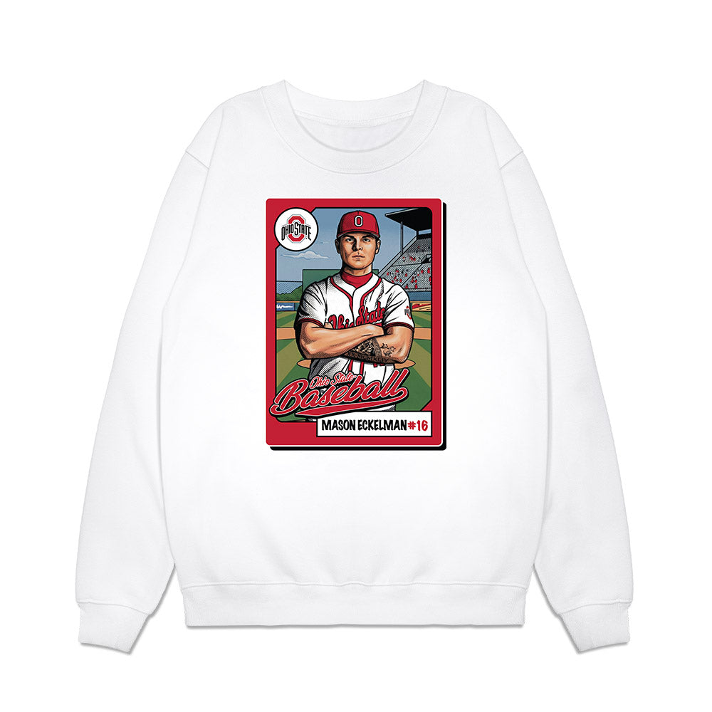 Ohio State - NCAA Baseball : mason eckelman - Premium Crewneck Sweatshirt-0