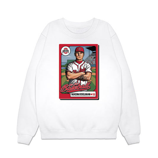 Ohio State - NCAA Baseball : mason eckelman - Premium Crewneck Sweatshirt-0