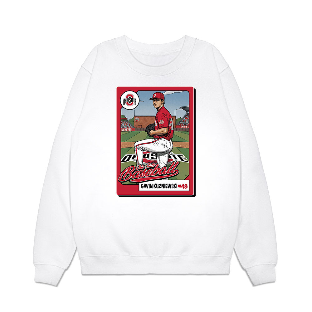 Ohio State - NCAA Baseball : Gavin Kuzniewski - Premium Crewneck Sweatshirt-0