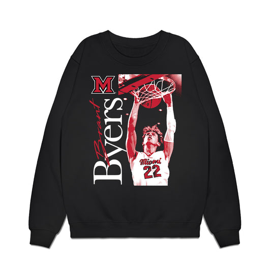 Miami of Ohio - NCAA Men's Basketball : Brant Byers - Graphic Premium Crewneck Sweatshirt-0