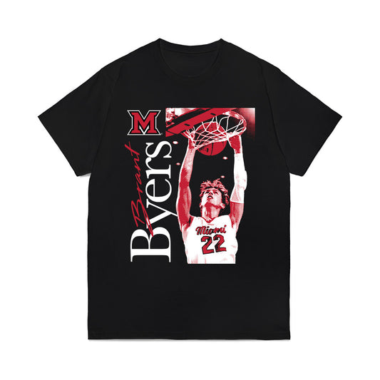 Miami of Ohio - NCAA Men's Basketball : Brant Byers - Graphic Comfort Colors T-Shirt-0