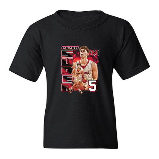 Miami of Ohio - NCAA Men's Basketball : Peter Suder - Youth T-Shirt-0