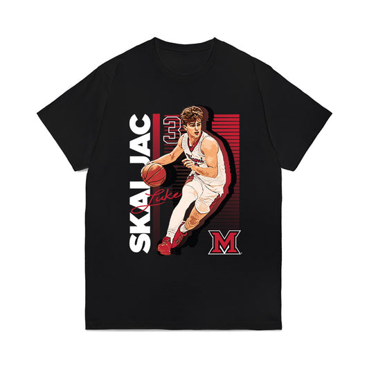 Miami of Ohio - NCAA Men's Basketball : Luke Skaljac - Graphic Comfort Colors T-Shirt-0