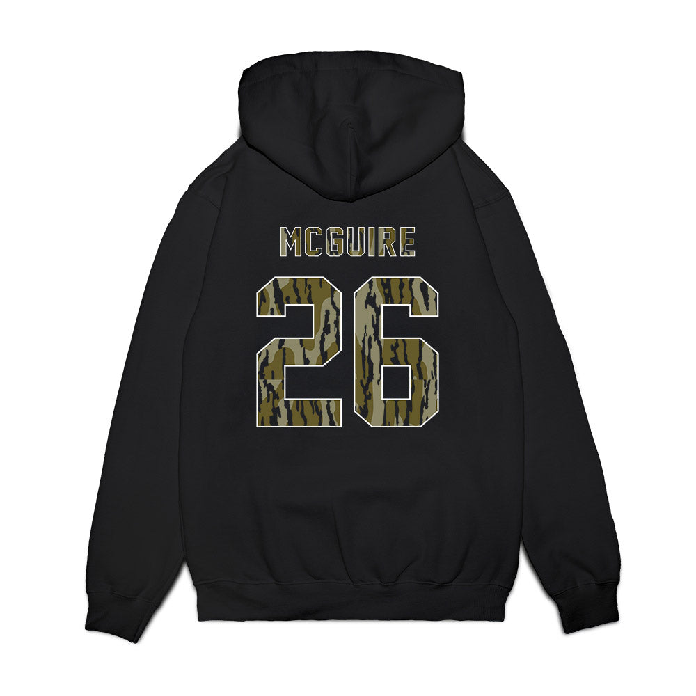 Arkansas - NCAA Baseball : Tate McGuire - Camo Shersey Premium Hooded Sweatshirt-1