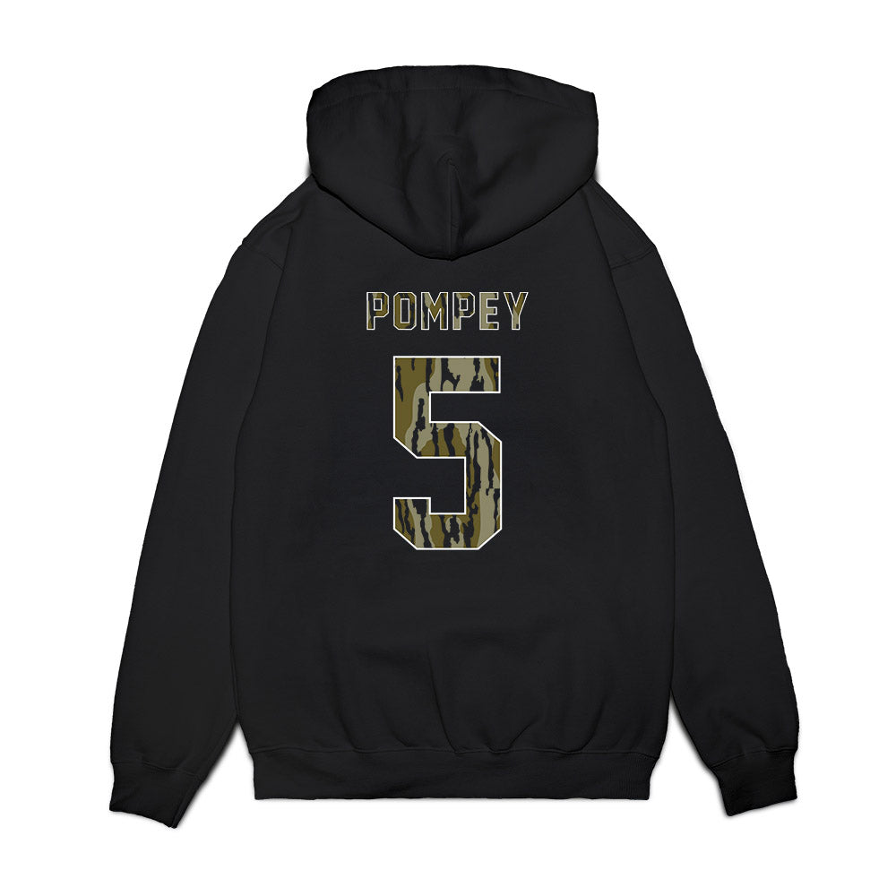 Arkansas - NCAA Baseball : TJ Pompey - Camo Shersey Premium Hooded Sweatshirt-1