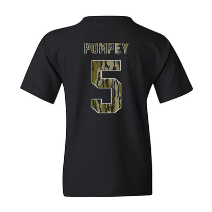 Arkansas - NCAA Baseball : TJ Pompey - Camo Shersey Youth T-Shirt-1