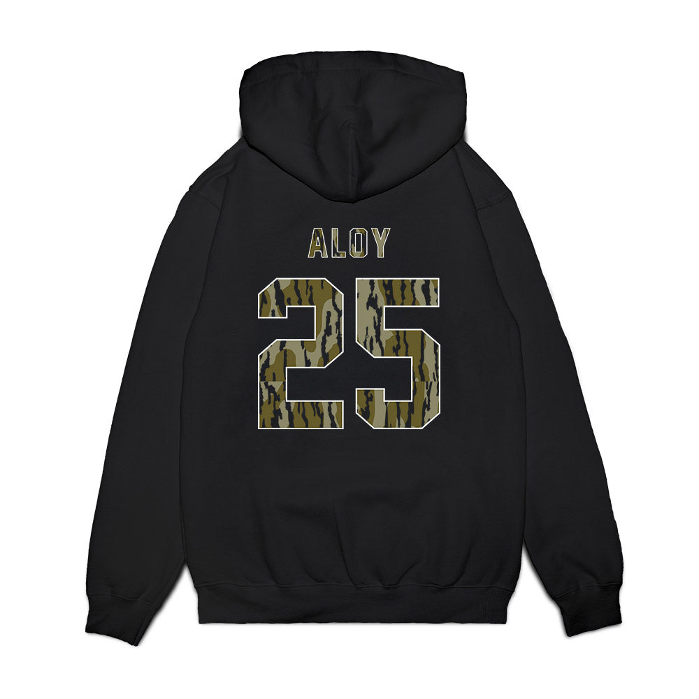 Arkansas - NCAA Baseball : Kuhio Aloy - Camo Shersey Premium Hooded Sweatshirt-1
