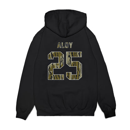 Arkansas - NCAA Baseball : Kuhio Aloy - Camo Shersey Premium Hooded Sweatshirt-1