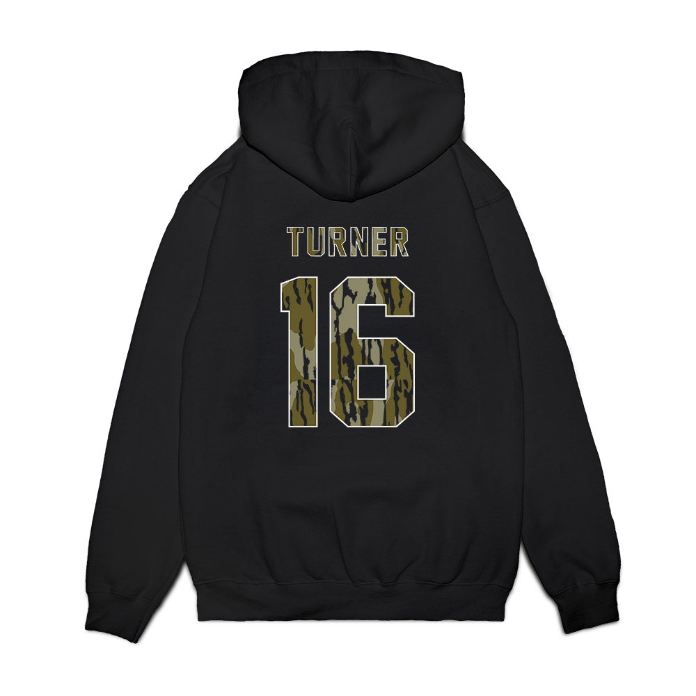 Arkansas - NCAA Baseball : Christian Turner - Camo Shersey Premium Hooded Sweatshirt-1