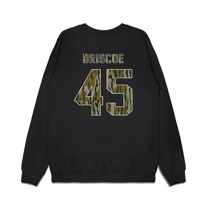 Arkansas - NCAA Baseball : Tye Briscoe - Camo Shersey Premium Crewneck Sweatshirt-1