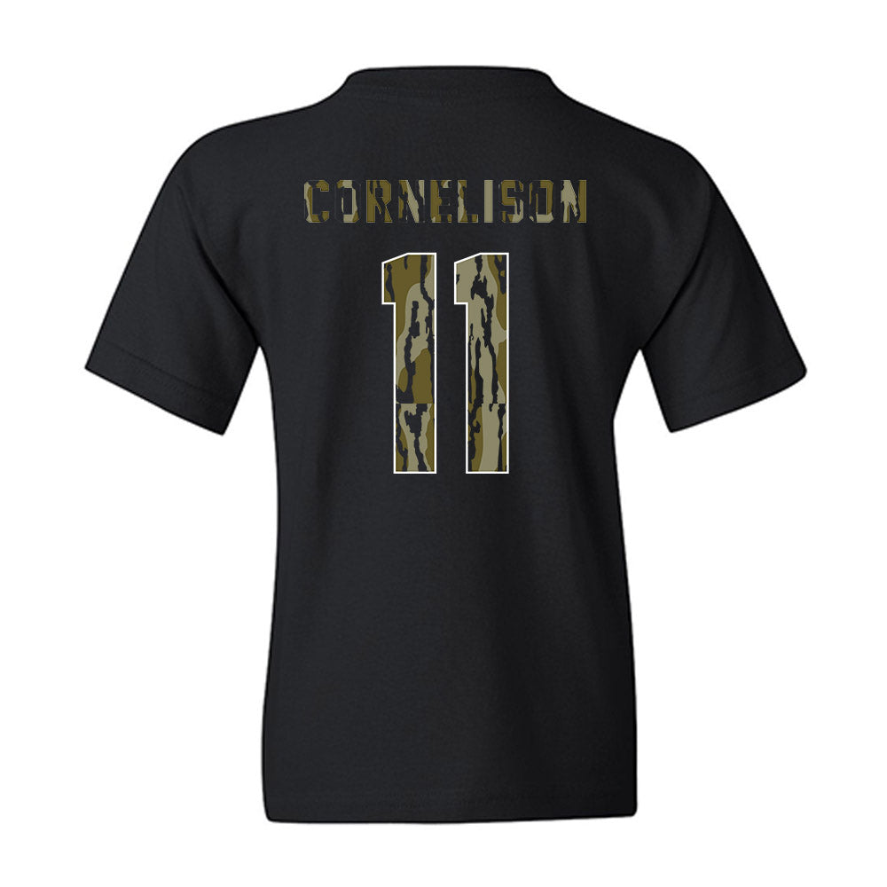 Arkansas - NCAA Baseball : Luke Cornelison - Camo Shersey Youth T-Shirt-1