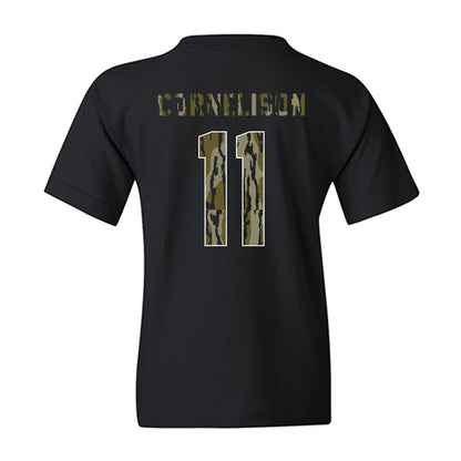 Arkansas - NCAA Baseball : Luke Cornelison - Camo Shersey Youth T-Shirt-1