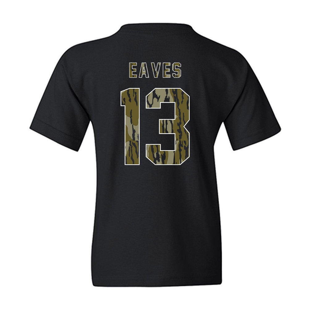 Arkansas - NCAA Baseball : Steele Eaves - Camo Shersey Youth T-Shirt-1