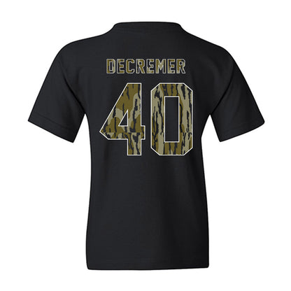 Arkansas - NCAA Baseball : James DeCremer - Camo Shersey Youth T-Shirt-1