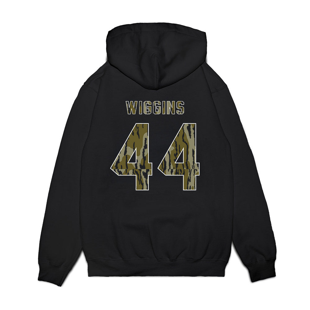 Arkansas - NCAA Baseball : Carson Wiggins - Camo Shersey Premium Hooded Sweatshirt-1