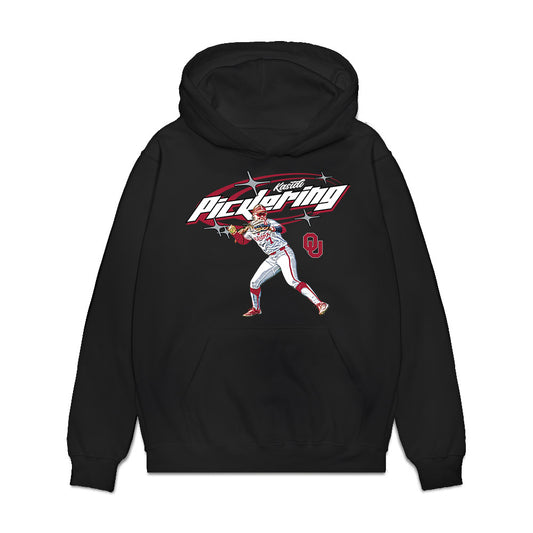 Oklahoma - NCAA Softball : Kasidi Pickering - Graphic Premium Hooded Sweatshirt-0
