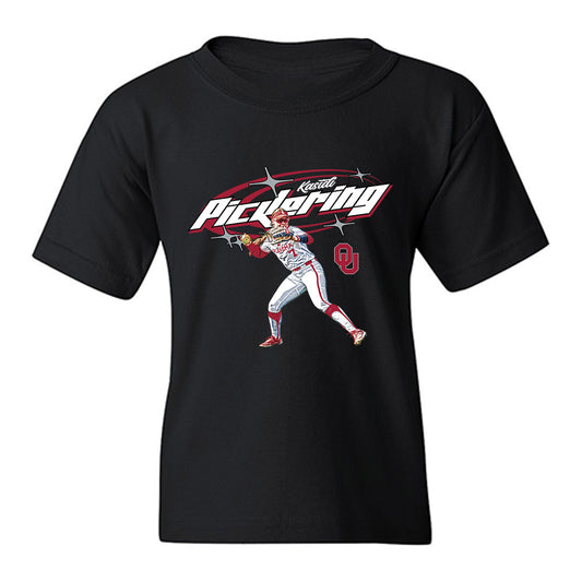 Oklahoma - NCAA Softball : Kasidi Pickering - Graphic Youth T-Shirt-0