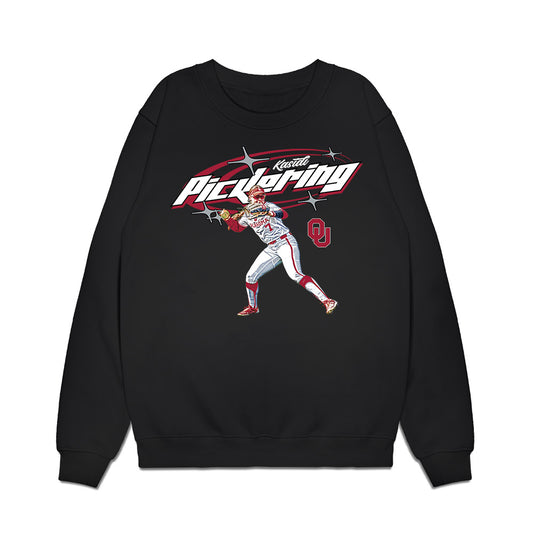 Oklahoma - NCAA Softball : Kasidi Pickering - Graphic Premium Crewneck Sweatshirt-0
