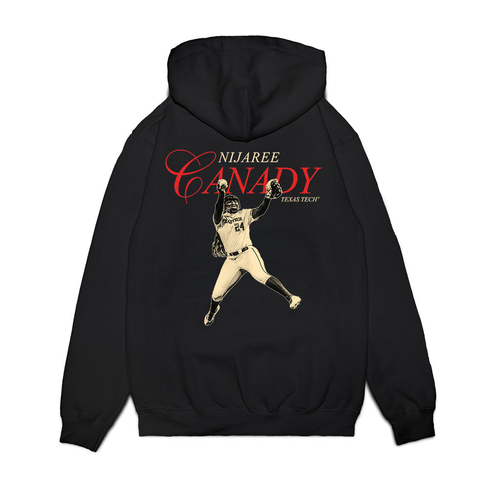 Texas Tech - NCAA Softball : NiJaree Canady - Graphic Premium Hooded Sweatshirt-1